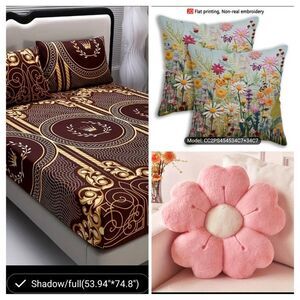 Bedding and pillows bundle of five